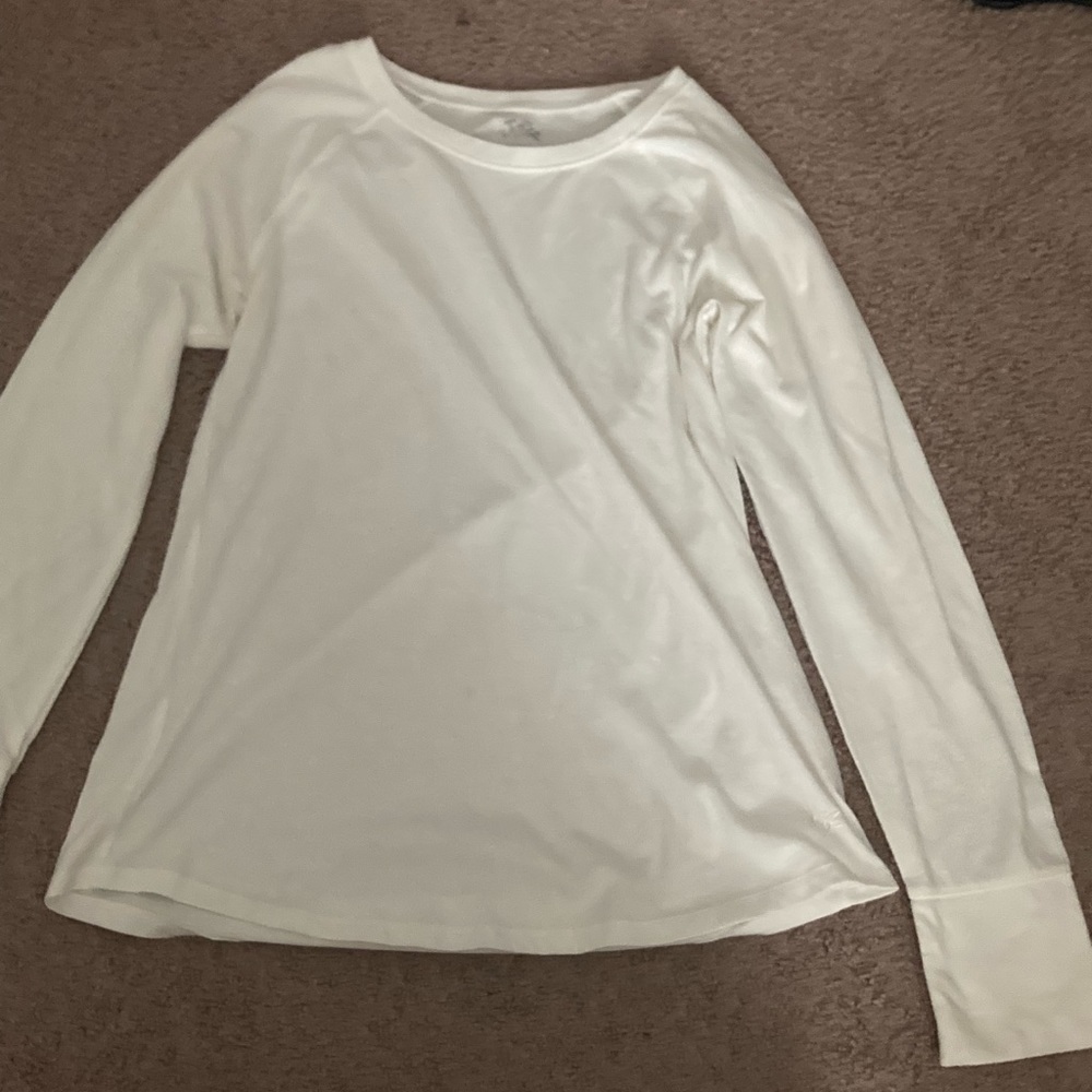 Girls plain white long sleeve